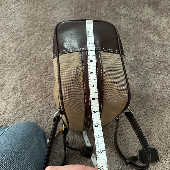 Authentic Prada Tan and Brown Shoulder Bag Vintage - Picture 6 of 14